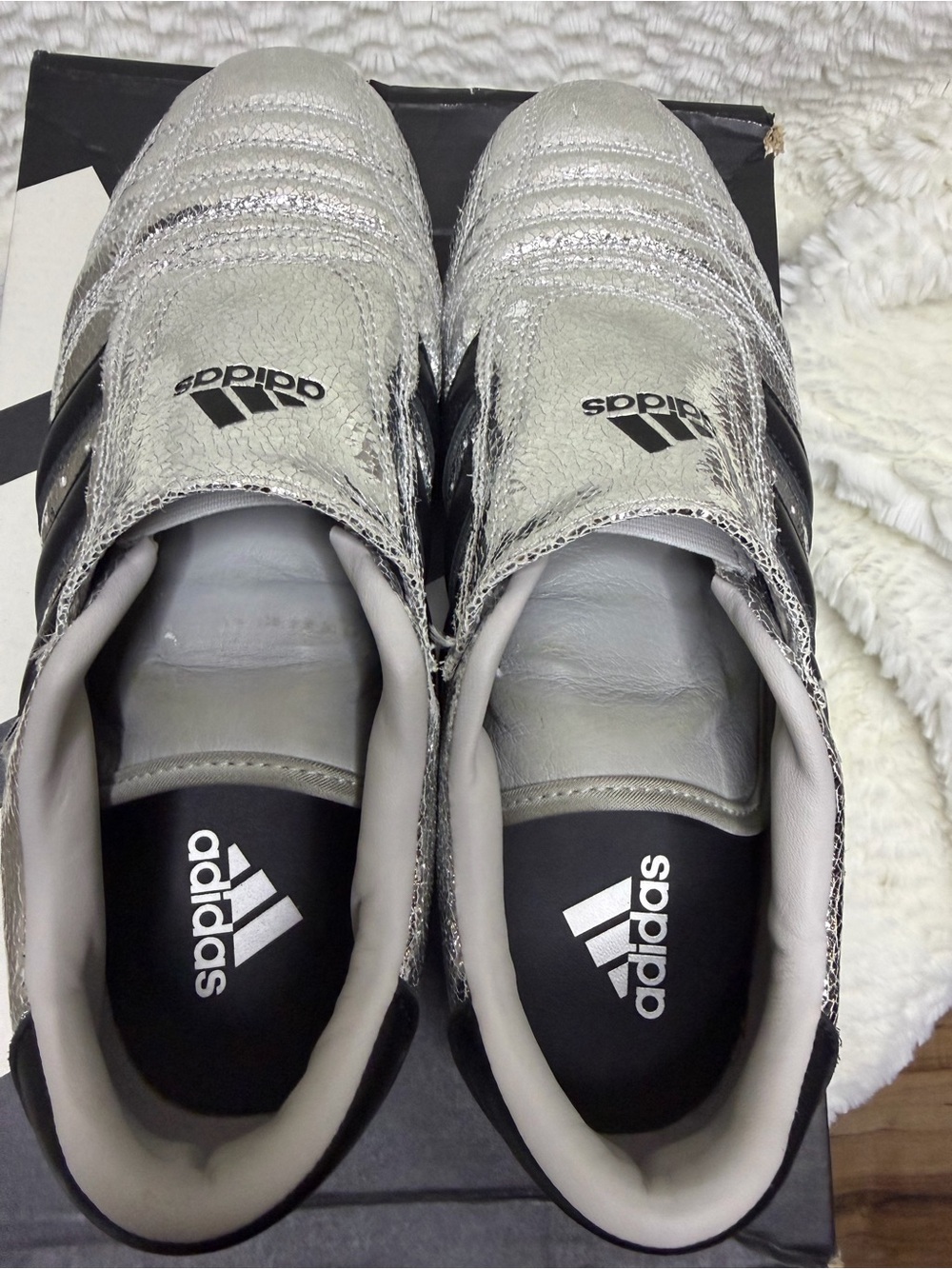 Adidas Taekwondo Silver Metallic Black (Women's) - Picture 5 of 12